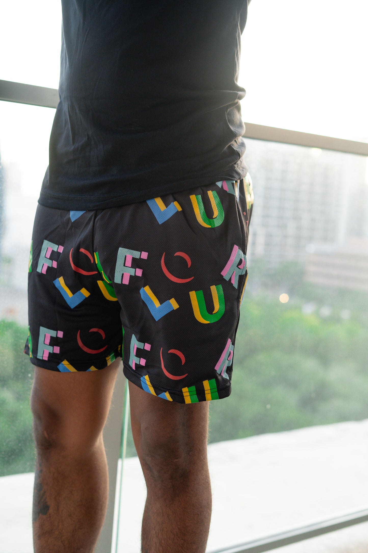 Flourish Multi Color Mesh Shorts