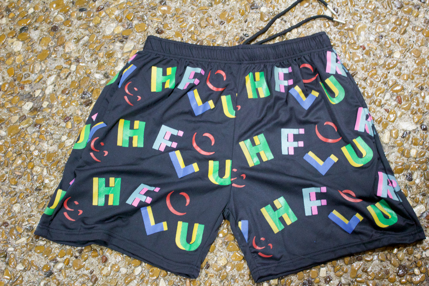 Flourish Multi Color Mesh Shorts
