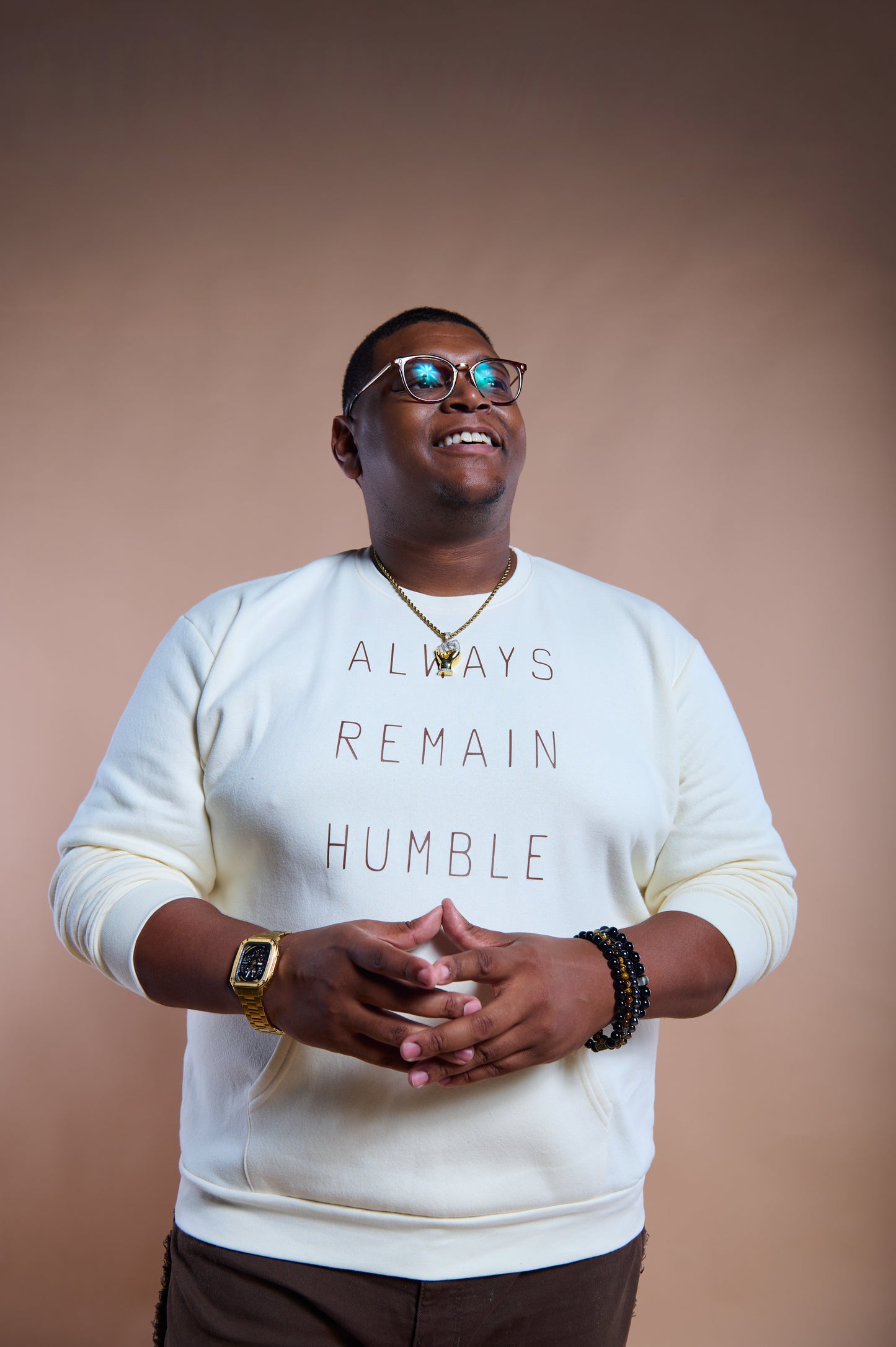 Always Remain Humble Pocket Crewneck