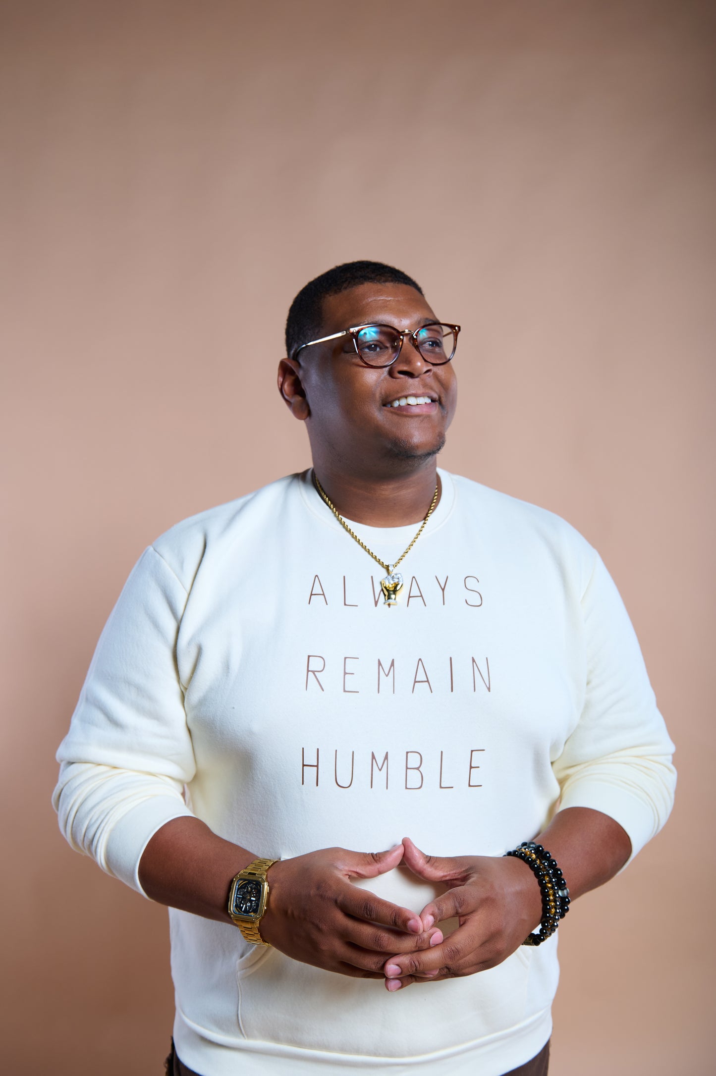 Always Remain Humble Pocket Crewneck