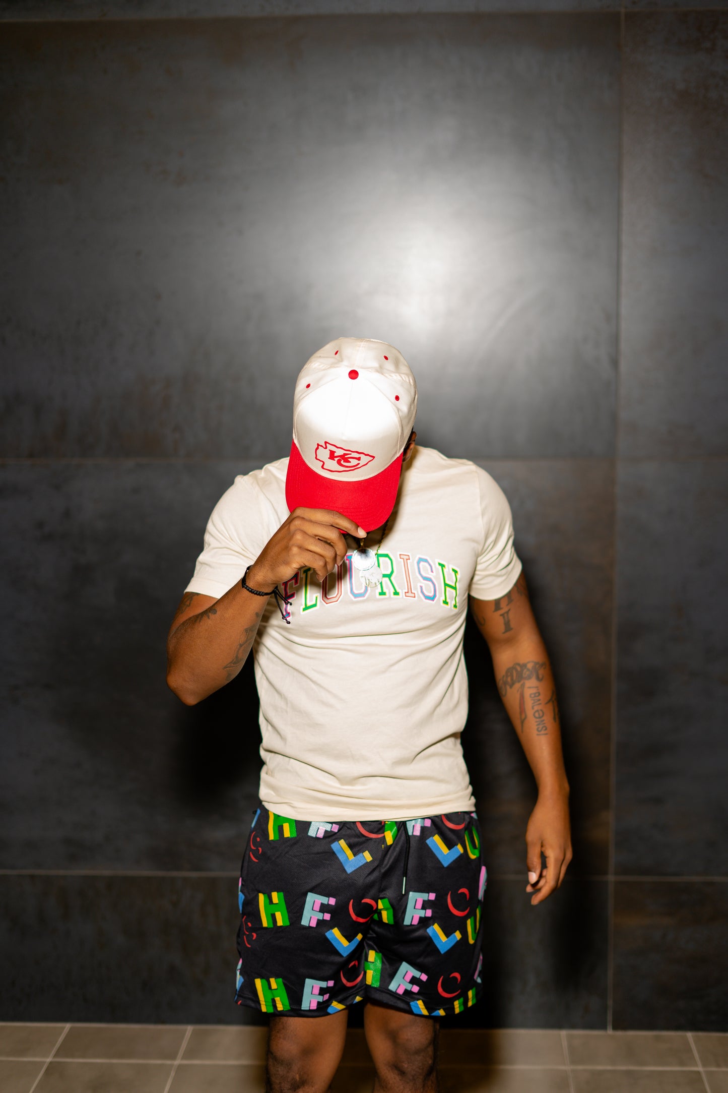 Flourish Multi Color Mesh Shorts