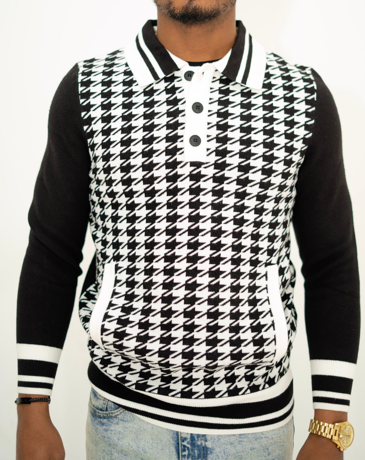 Houndstooth Pullover