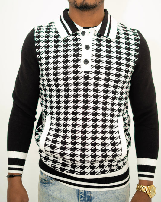 Houndstooth Pullover