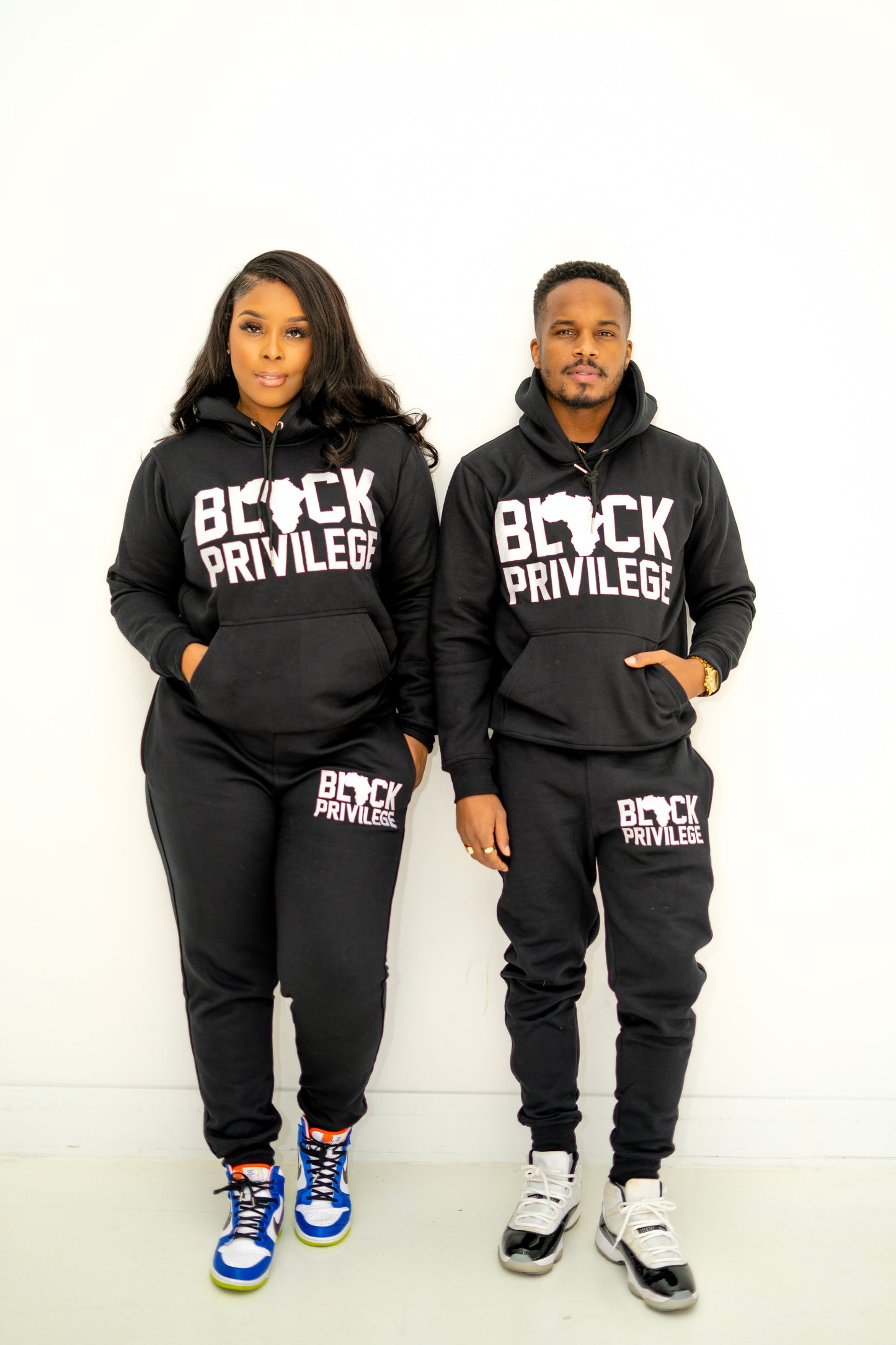 Black Privilege Hoodie + Jogger Set BLACK