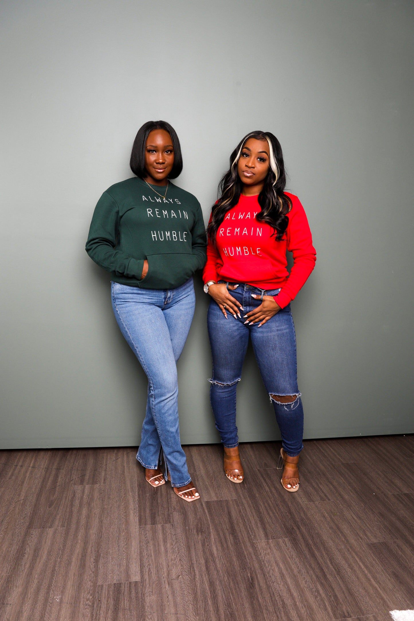 Always Remain Humble Pocket Crewneck