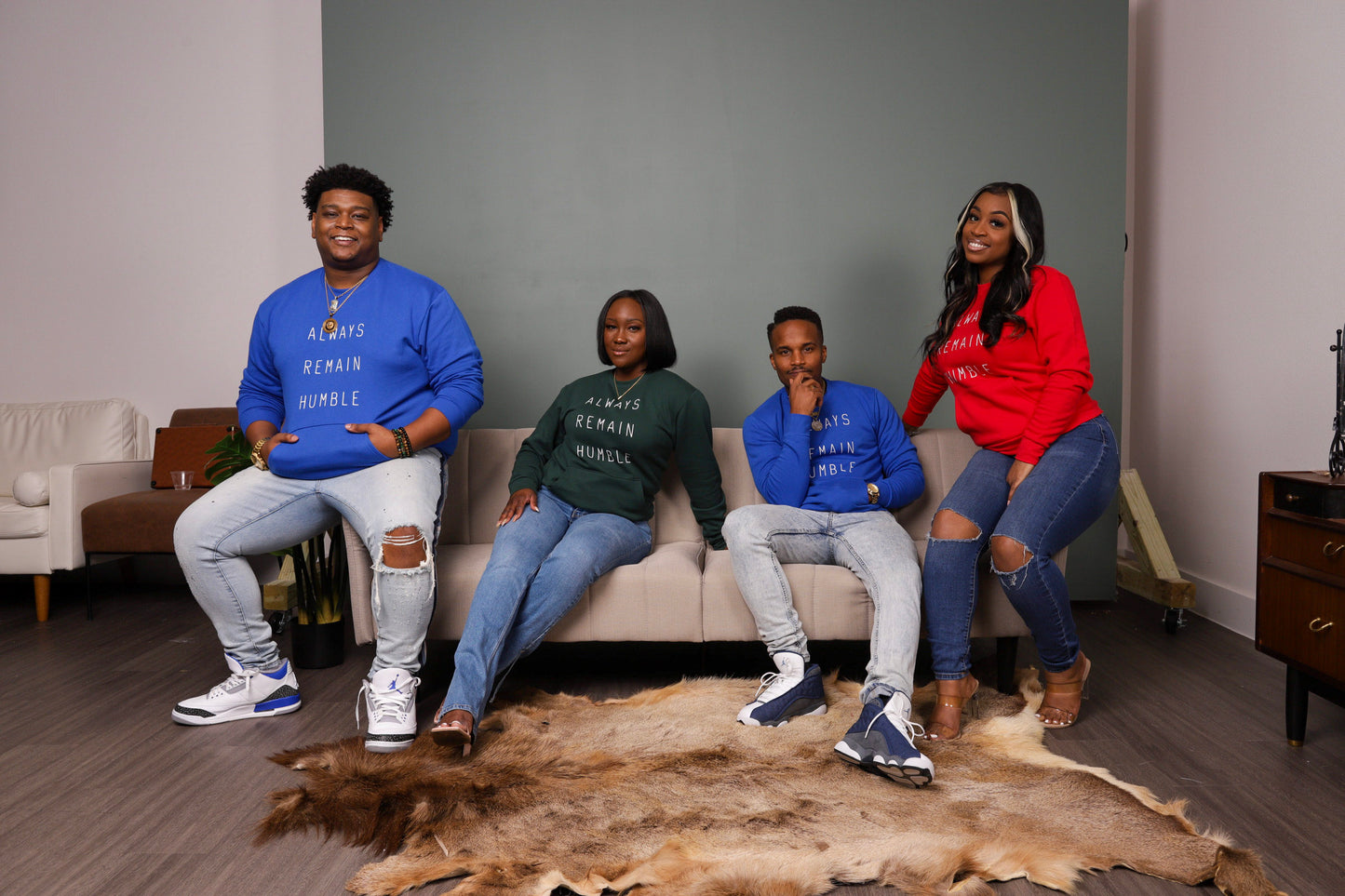 Always Remain Humble Pocket Crewneck