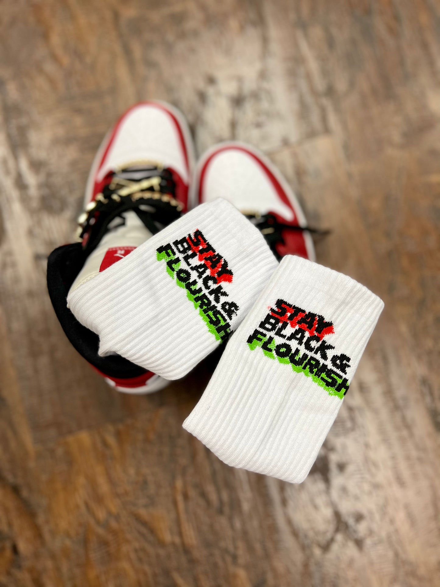 Stay Black and Flourish Socks 2 Pack