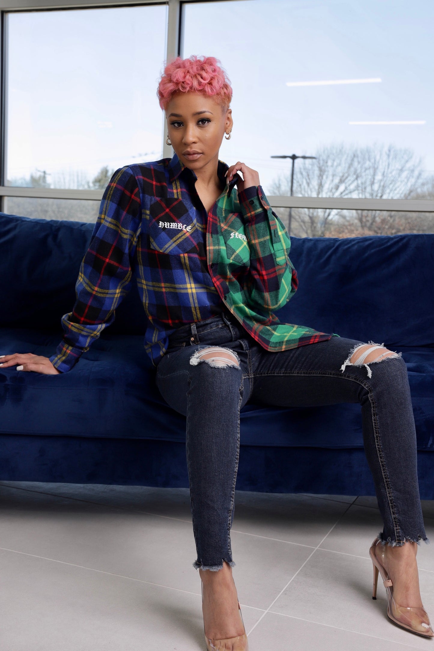 Double Take Flannel Button Up